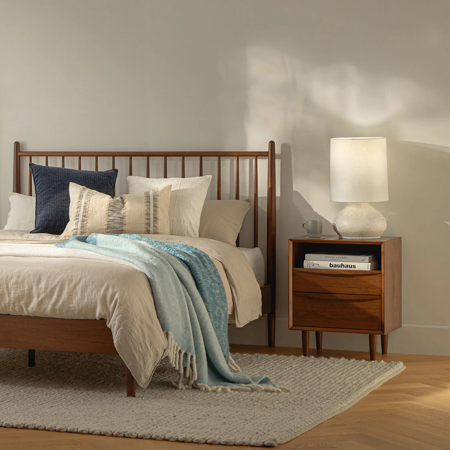 Portima C Side Table - Walnut